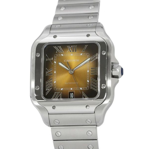 カルティエ サントス ドゥ カルティエ LM WSSA0064 Cartier 腕時計 ブラウン文字盤