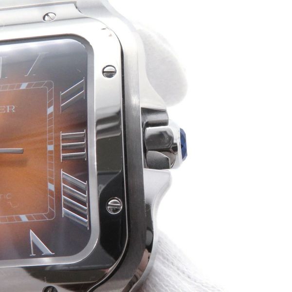 カルティエ サントス ドゥ カルティエ LM WSSA0064 Cartier 腕時計 ブラウン文字盤
