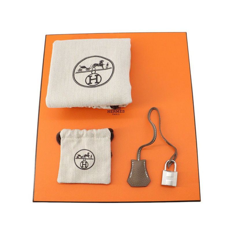 エルメス ボディバッグ ケリー アッカドPM エトゥープ/シルバー金具 トゴ K刻印 メンズ