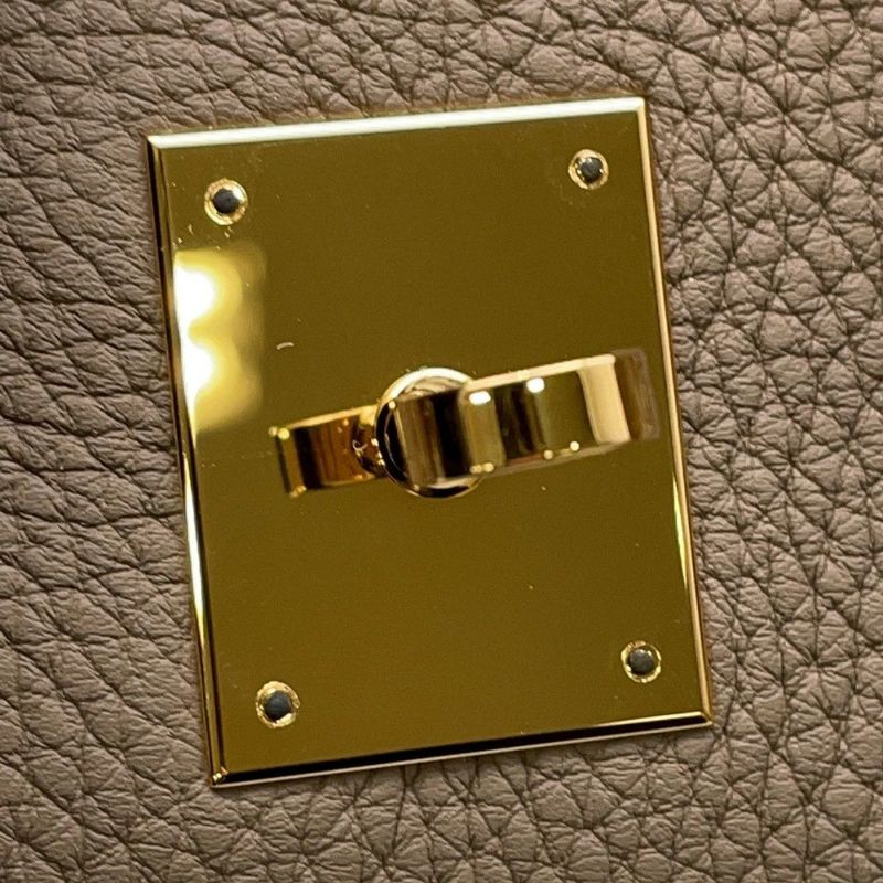 エルメス バーキン35 エトゥープ/ゴールド金具 トゴ W刻印 HERMES Birkin ハンドバッグ