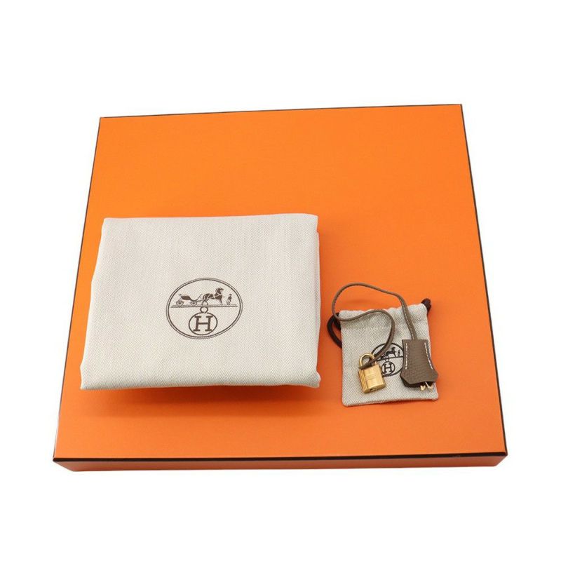 エルメス バーキン35 エトゥープ/ゴールド金具 トゴ W刻印 HERMES Birkin ハンドバッグ