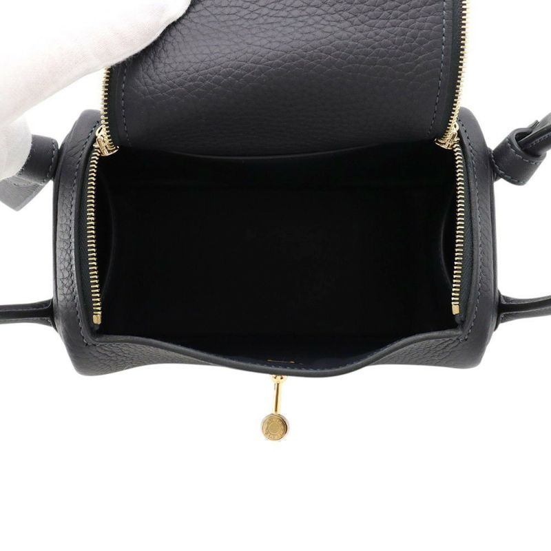 エルメス リンディ ミニ キャバン/ゴールド金具 トリヨンクレマンス K刻印 2wayショルダー