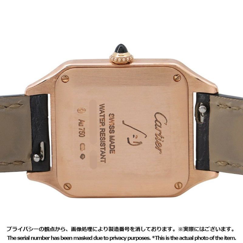 カルティエ サントス デュモン SM K18ピンクゴールド WGSA0022 Cartier 腕時計 シルバー文字盤