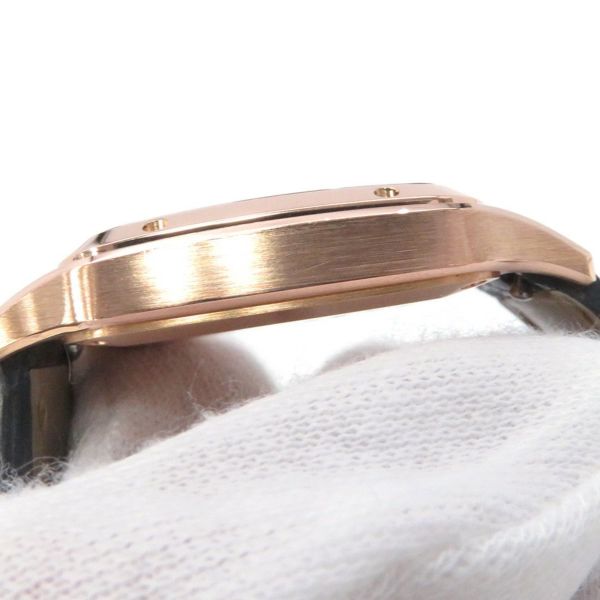カルティエ サントス デュモン SM K18ピンクゴールド WGSA0022 Cartier 腕時計 シルバー文字盤