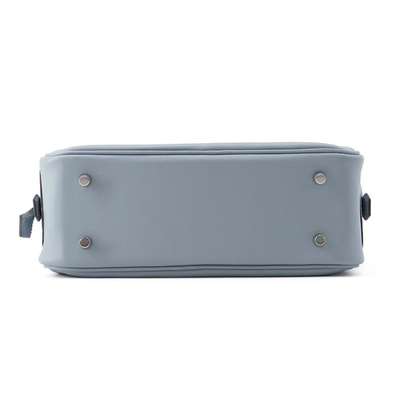 エルメス ハンドバッグ プリュム ミニ ブルーラン/シルバー金具 スイフト K刻印