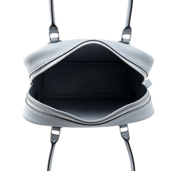 エルメス ハンドバッグ プリュム ミニ ブルーラン/シルバー金具 スイフト K刻印