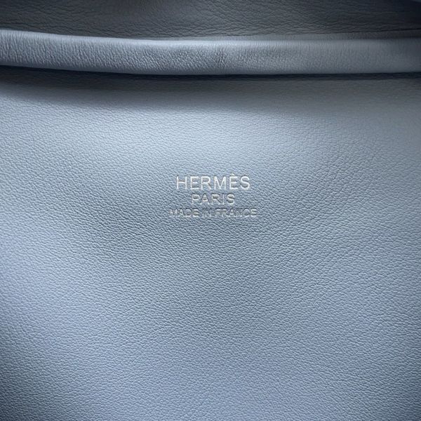 エルメス ハンドバッグ プリュム ミニ ブルーラン/シルバー金具 スイフト K刻印