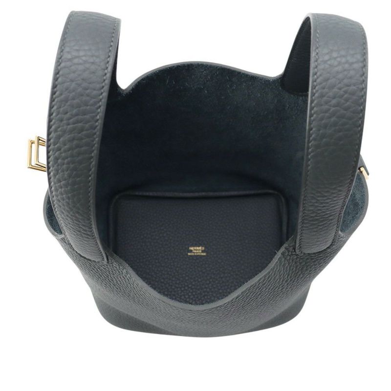 エルメス ハンドバッグ ピコタンロックPM ヴェールマングローブ/ゴールド金具 トリヨンクレマンス K刻印