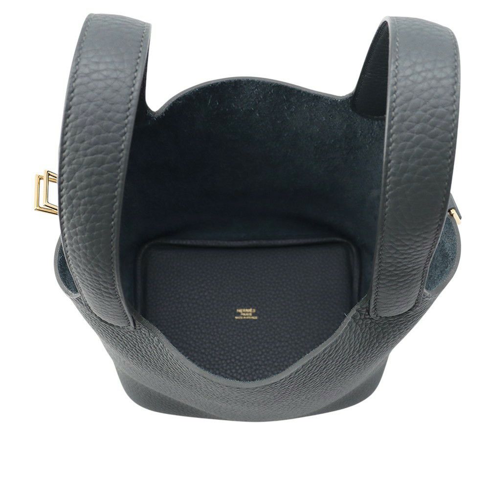 エルメス ハンドバッグ ピコタンロックPM ヴェールマングローブ/ゴールド金具 トリヨンクレマンス K刻印