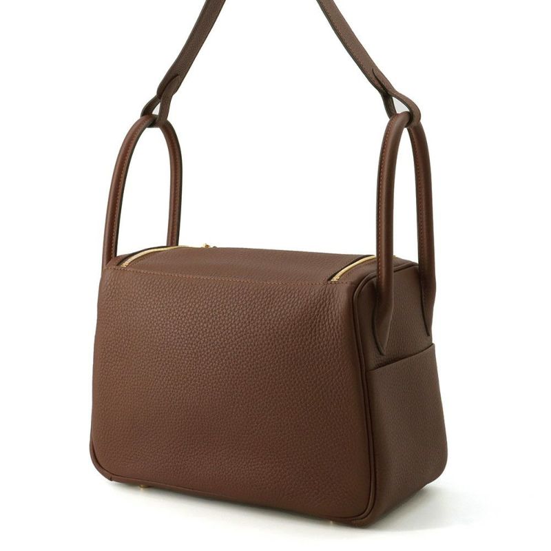 エルメス ハンドバッグ リンディ26  テール/ゴールド金具 トリヨンクレマンス K刻印 2wayショルダー