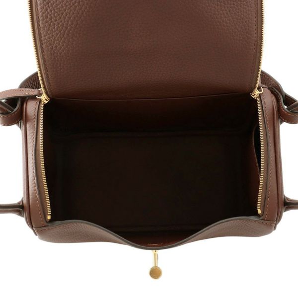 エルメス ハンドバッグ リンディ26  テール/ゴールド金具 トリヨンクレマンス K刻印 2wayショルダー