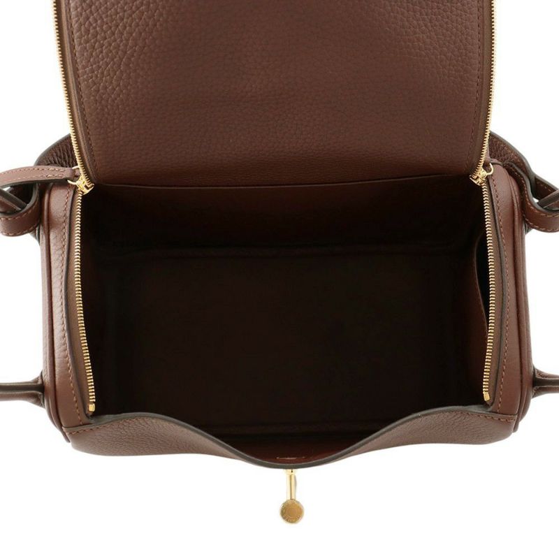 エルメス ハンドバッグ リンディ26  テール/ゴールド金具 トリヨンクレマンス K刻印 2wayショルダー