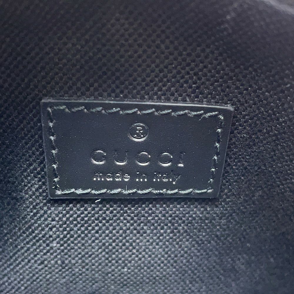 グッチ ショルダーバッグ GG レザー スーパーミニ ハンドバッグ 790130 GUCCI 2way 黒