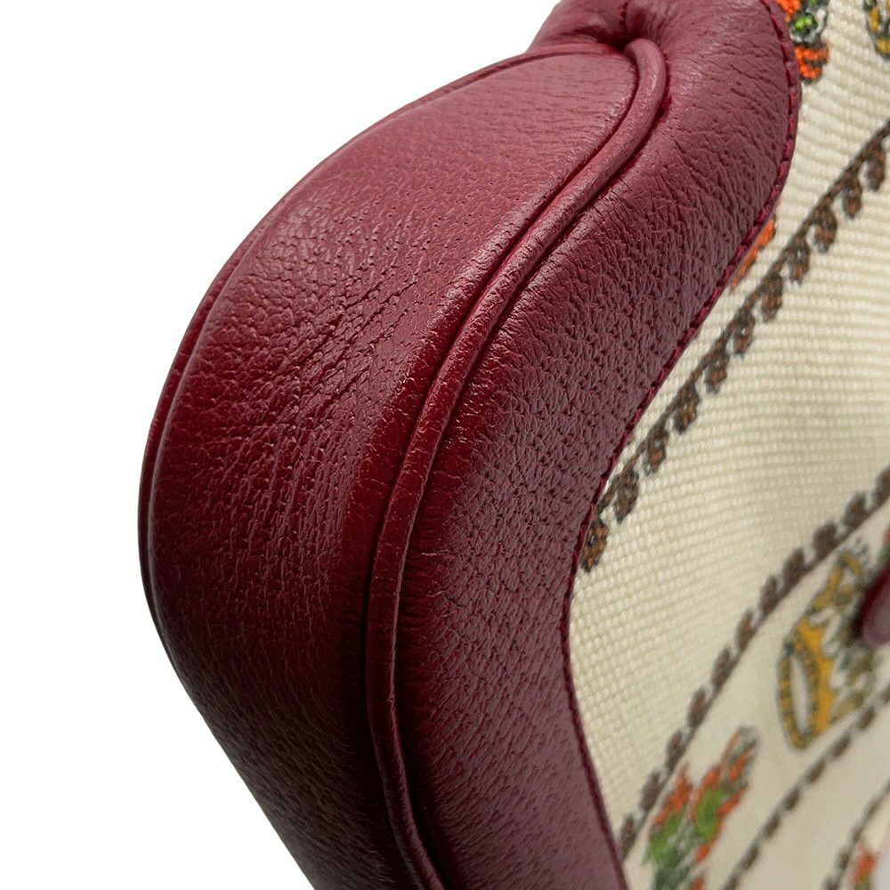 グッチ ショルダーバッグ ジャッキー 1961 スモール MUSIC IS MINE キャンバス/レザー 636706 GUCCI ハンドバッグ