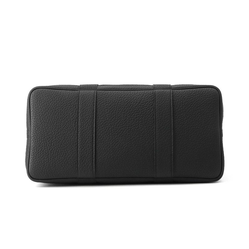 エルメス トートバッグ ガーデンパーティPM ブラック/シルバー金具 トワルミリタリー/ネゴンダ K刻印 黒