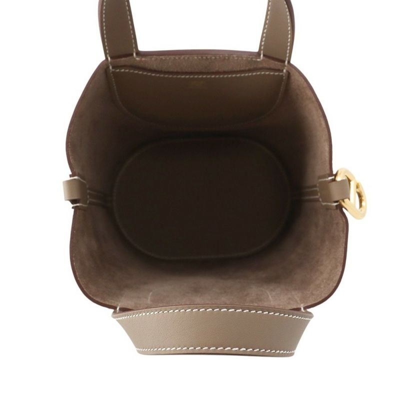 エルメス トートバッグ インザループ 18 エトゥープ/ゴールド金具 トリヨンクレマンス/スイフト K刻印