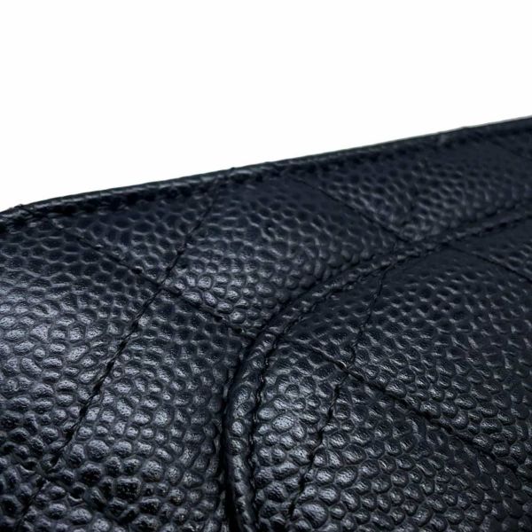 シャネル チェーンウォレット クラシック マトラッセ ココマーク キャビアスキン AP0250 CHANEL 財布 黒