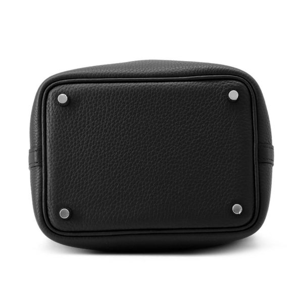 エルメス ハンドバッグ ピコタンロックPM ブラック/シルバー金具 トリヨンクレマンス K刻印 黒