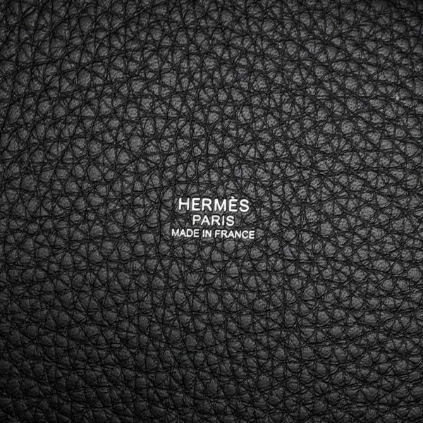 エルメス ハンドバッグ ピコタンロックPM ブラック/シルバー金具 トリヨンクレマンス K刻印 黒