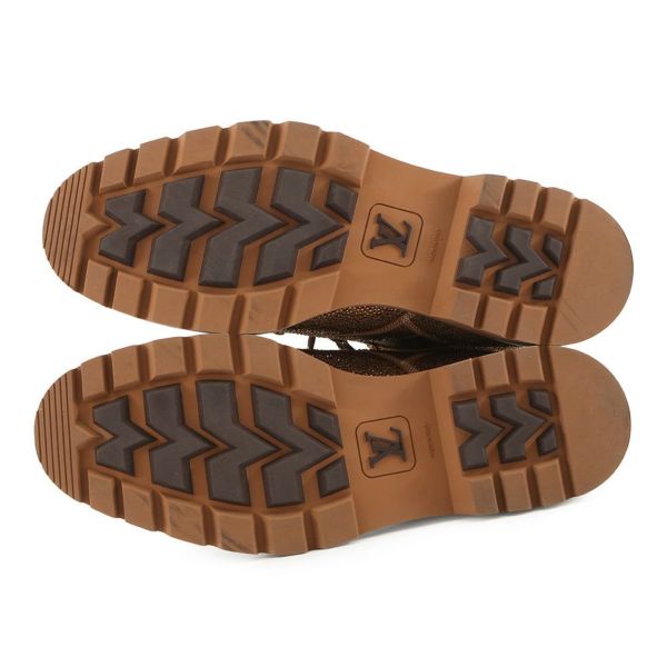 ルイヴィトン ブーツ モノグラム オーベルカンフライン アンクルブーツ レザー/ラインストーン メンズサイズ10 LOUIS VUITTON 靴