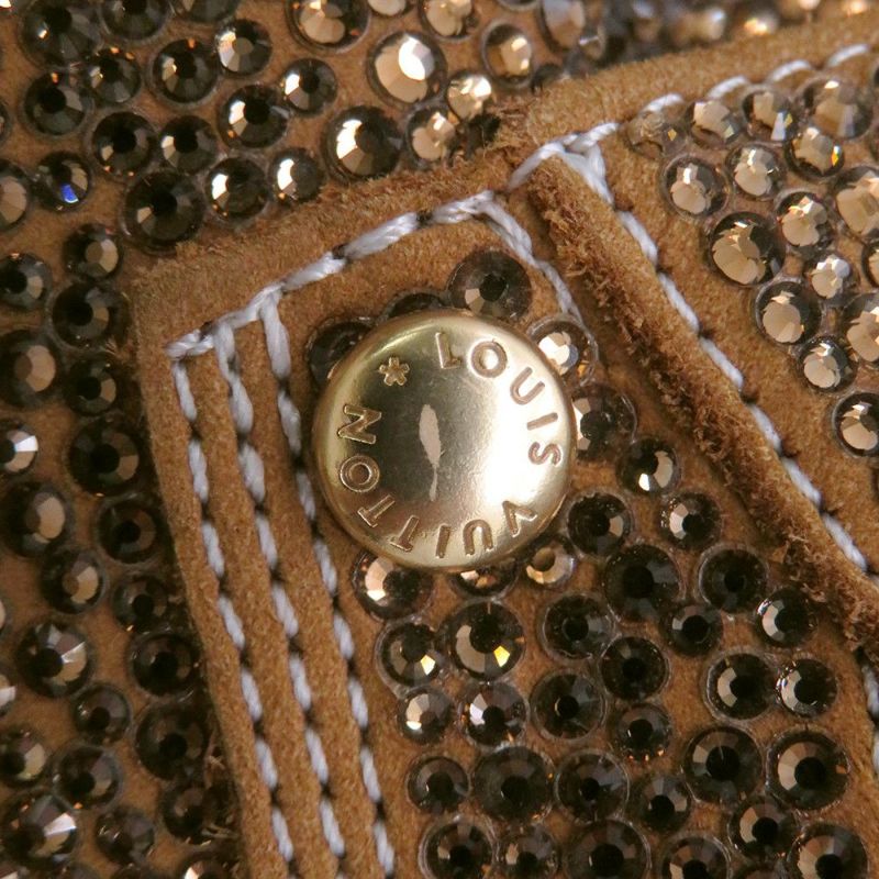 ルイヴィトン ブーツ モノグラム オーベルカンフライン アンクルブーツ レザー/ラインストーン メンズサイズ10 LOUIS VUITTON 靴