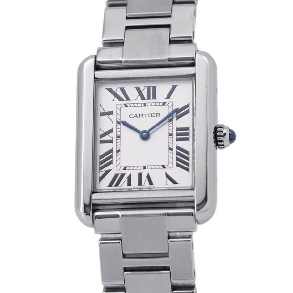 カルティエ タンクソロ SM W5200013 Cartier 腕時計 ウォッチ クォーツ シルバー文字盤