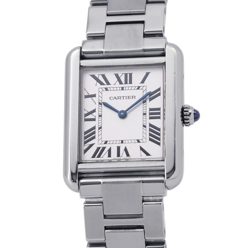 カルティエ タンクソロ SM W5200013 Cartier 腕時計 ウォッチ クォーツ シルバー文字盤