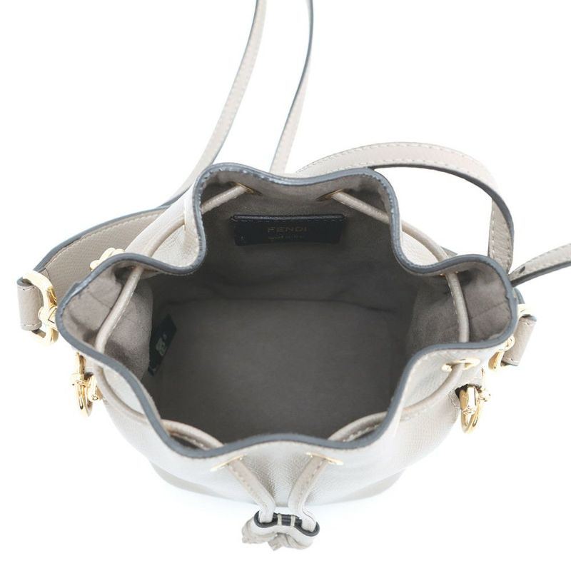 フェンディ ショルダーバッグ モン トレゾール ミニ レザー 8BS010 FENDI バッグ 2wayハンドバッグ