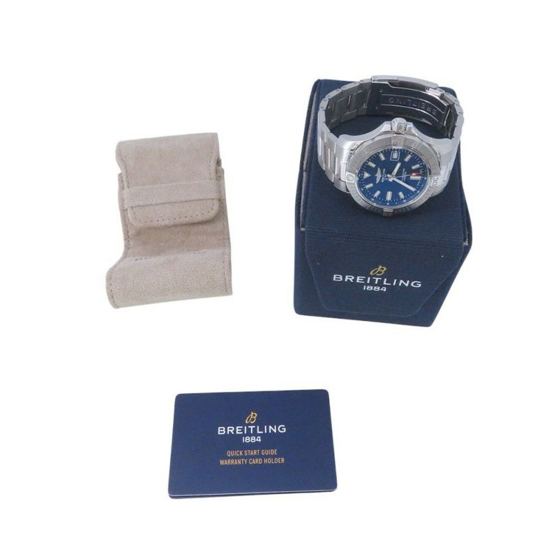 ブライトリング アベンジャー オートマチック 43 A17318 BREITLING 腕時計 ブルー文字盤