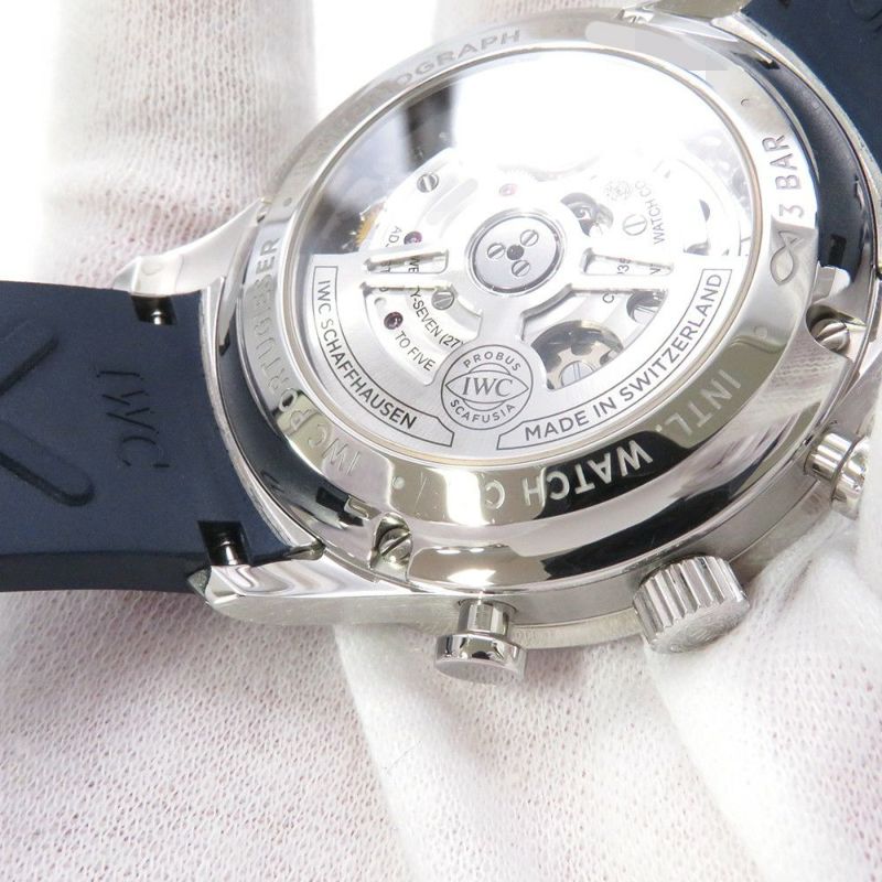 IWC ポルトギーゼ クロノグラフ IW371620 腕時計 白文字盤