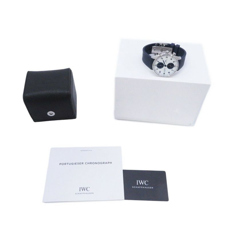 IWC ポルトギーゼ クロノグラフ IW371620 腕時計 白文字盤