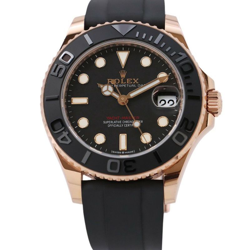 ロレックス ヨットマスター K18PG エバーローズゴールド 268655 ROLEX 腕時計 黒文字盤