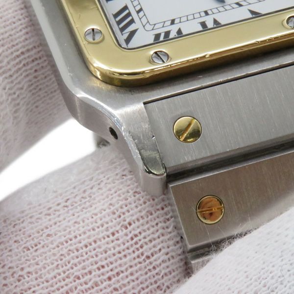 カルティエ サントスガルベ LM 1036288 SS/K18イエローゴールド Cartier 腕時計 白文字盤