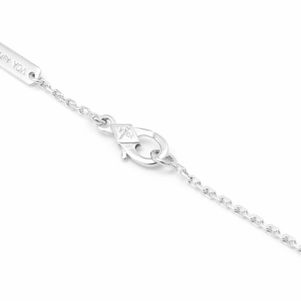 ァンクリーフ&アーペル ネックレス ロータス ペンダント ミニ ダイヤモンド 26P 0.15ct K18WGホワイトゴールド VCARP0ZW00