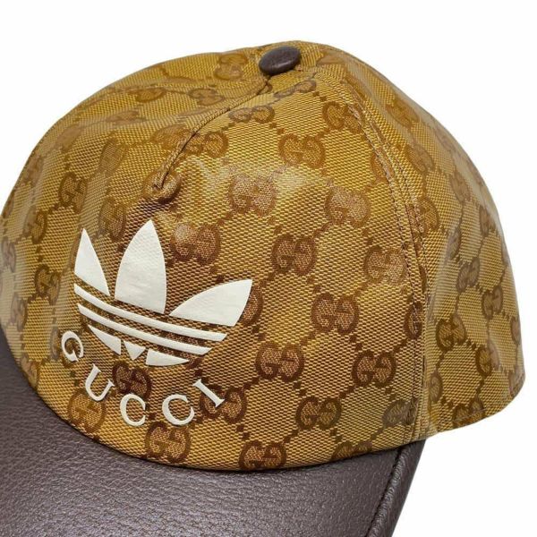 グッチ ベースボールキャップ アディダスコラボ GGクリスタル サイズM 696475 GUCCI adidas 帽子