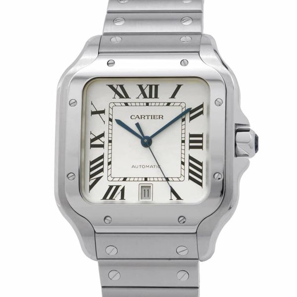 カルティエ サントス ドゥ カルティエ LM WSSA0009 Cartier 腕時計 シルバー文字盤