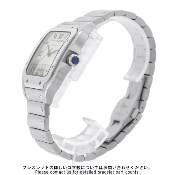 カルティエ サントス ドゥ カルティエ LM WSSA0009 Cartier 腕時計 シルバー文字盤