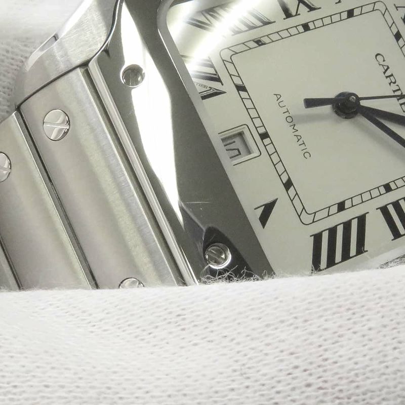 カルティエ サントス ドゥ カルティエ LM WSSA0009 Cartier 腕時計 シルバー文字盤