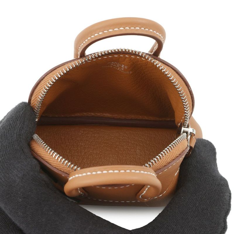 エルメス バッグチャーム ボリードシャーク ゴールド/シルバー金具 スイフト K刻印 チャーム