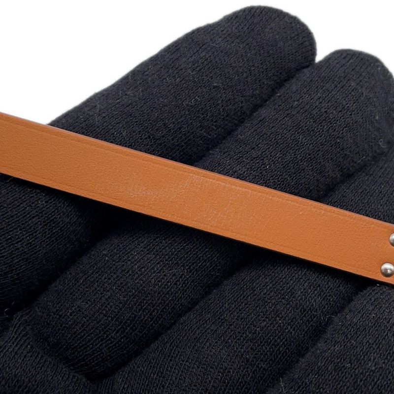 エルメス ブレスレット ケリー ドゥブルトゥール ジョーヌプッサン/シルバー金具 スイフト サイズT2 HERMES アクセサリー
