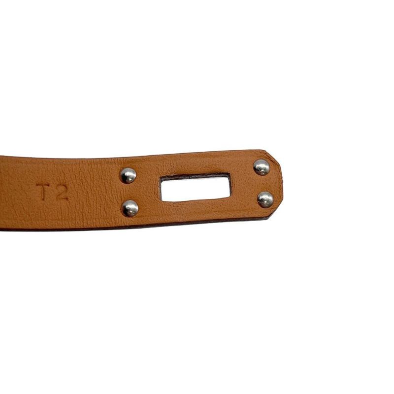 エルメス ブレスレット ケリー ドゥブルトゥール ジョーヌプッサン/シルバー金具 スイフト サイズT2 HERMES アクセサリー