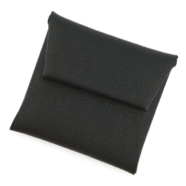 エルメス コインケース バスティア ブラック エプソン W刻印 HERMES 財布 黒