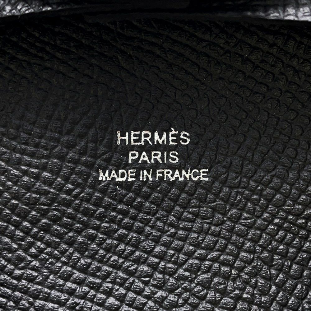 エルメス コインケース バスティア ブラック エプソン W刻印 HERMES 財布 黒
