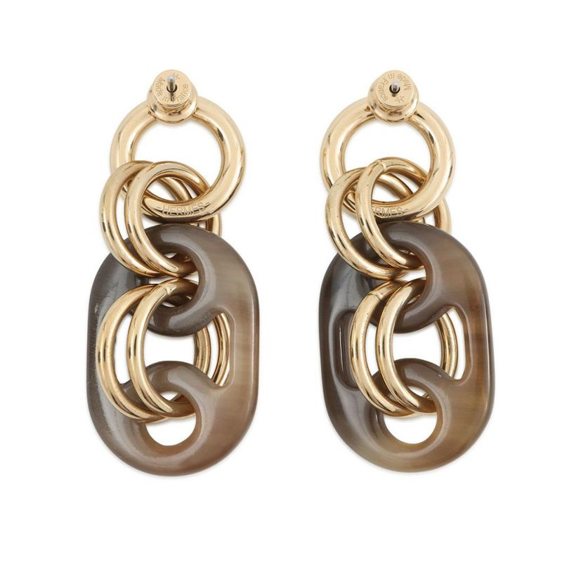 エルメス ピアス ユリディスPM バッファローホーン HERMES アクセサリー