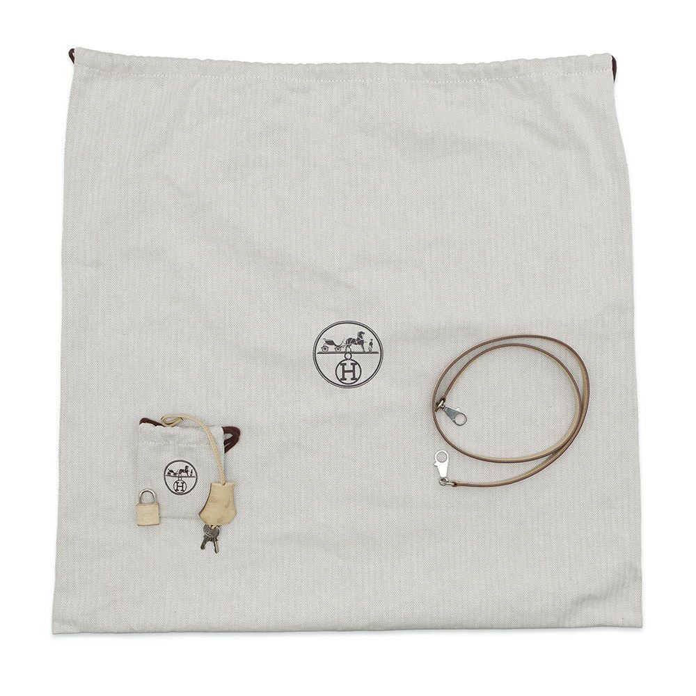 エルメス ハンドバッグ ケリー28 外縫い パーシュマン/シルバー金具 オーストリッチ T刻印 2wayショルダー