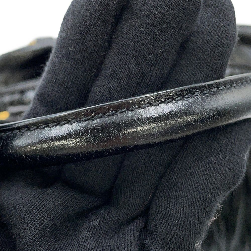 ミュウミュウ ハンドバッグ マテラッセ レザー 5BB072 MIUMIU 2way 黒 アウトレット品