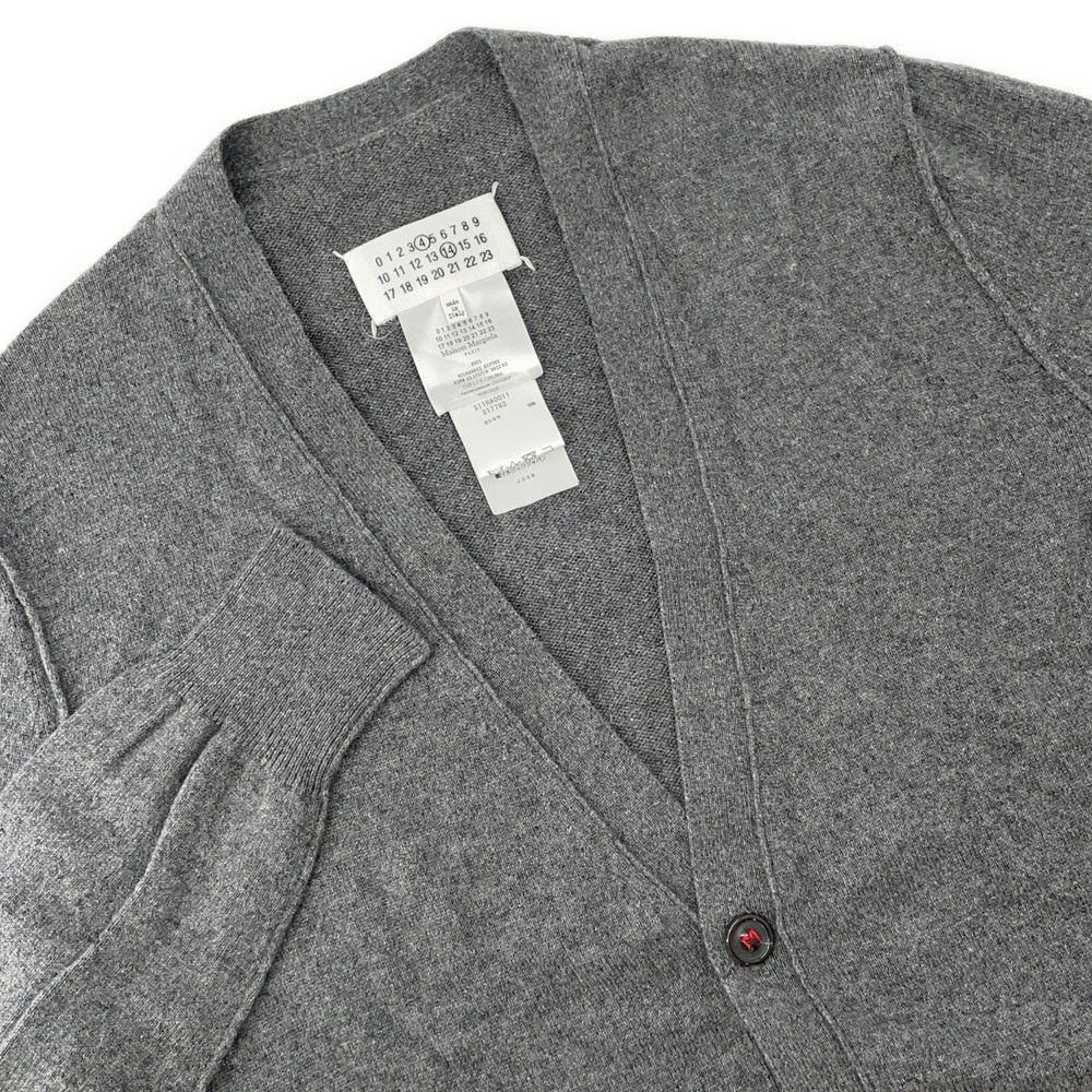 メゾンマルジェラ カーディガン Vネック カシミヤ メンズサイズL SI1HA0011S17783 Maison Margiela