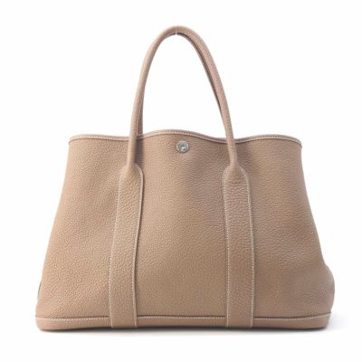 エルメス トートバッグ ガーデンパーティPM エトゥープ/シルバー金具 ネゴンダ C刻印 安心保証