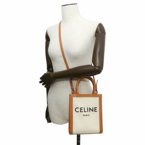 セリーヌ ハンドバッグ バーティカルカバ ミニ ロゴ 193302 CELINE 2wayショルダーバッグ トートバッグ