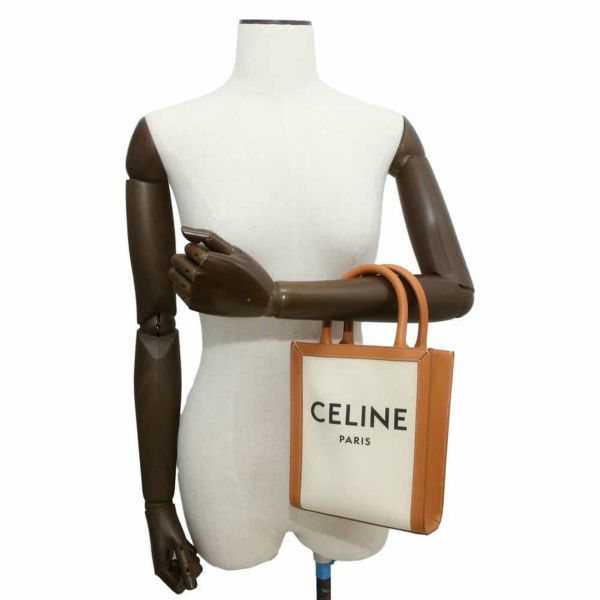 セリーヌ ハンドバッグ バーティカルカバ ミニ ロゴ 193302 CELINE 2wayショルダーバッグ トートバッグ